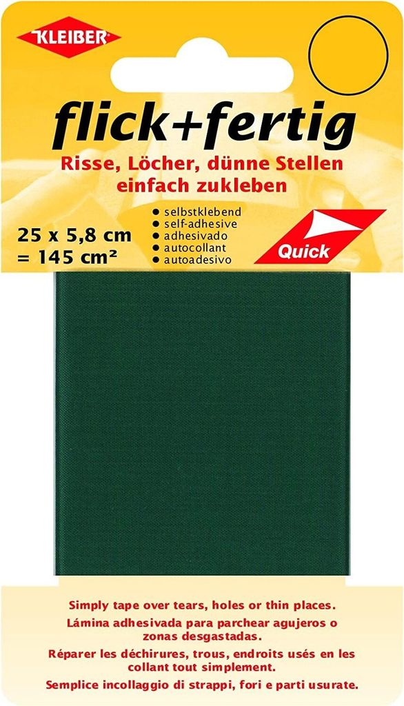 KLEIBER Reparatur-Set Flick + Fertig grün selbstklebend Produktbild 