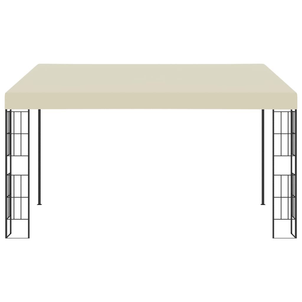 vidaXL Pavillon mural 3 x 4 m Tissu blanc crème Image du produit 