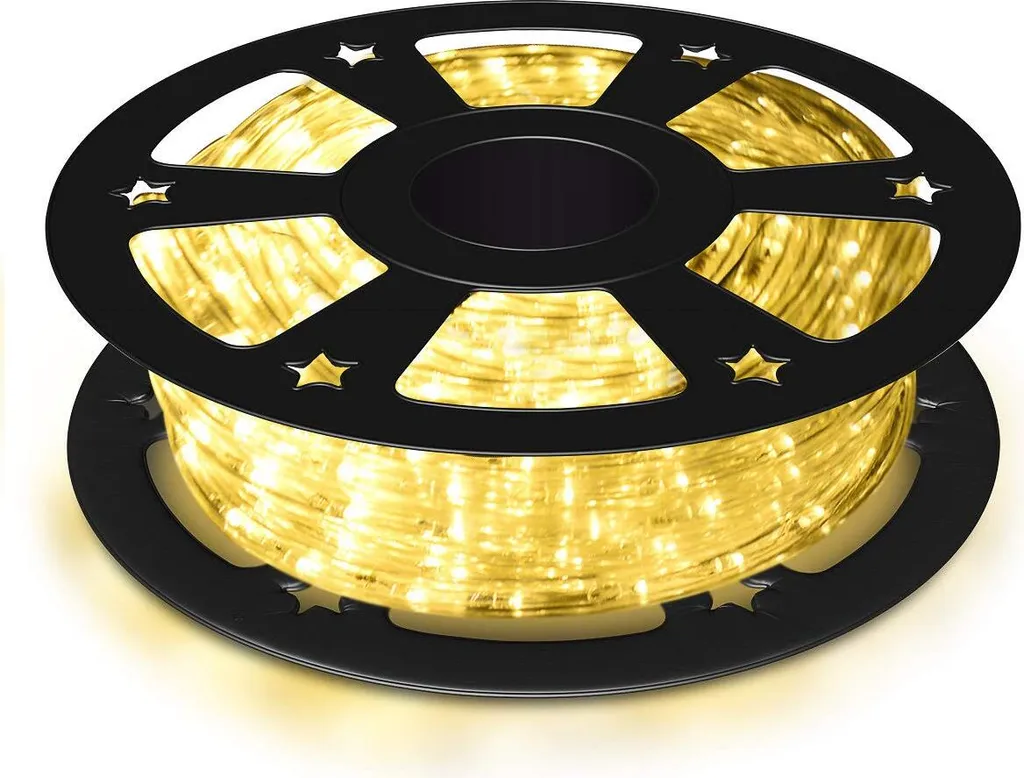 COSTWAY Luci Natale 30m 1080 LED: Design Luminoso Bianco Caldo