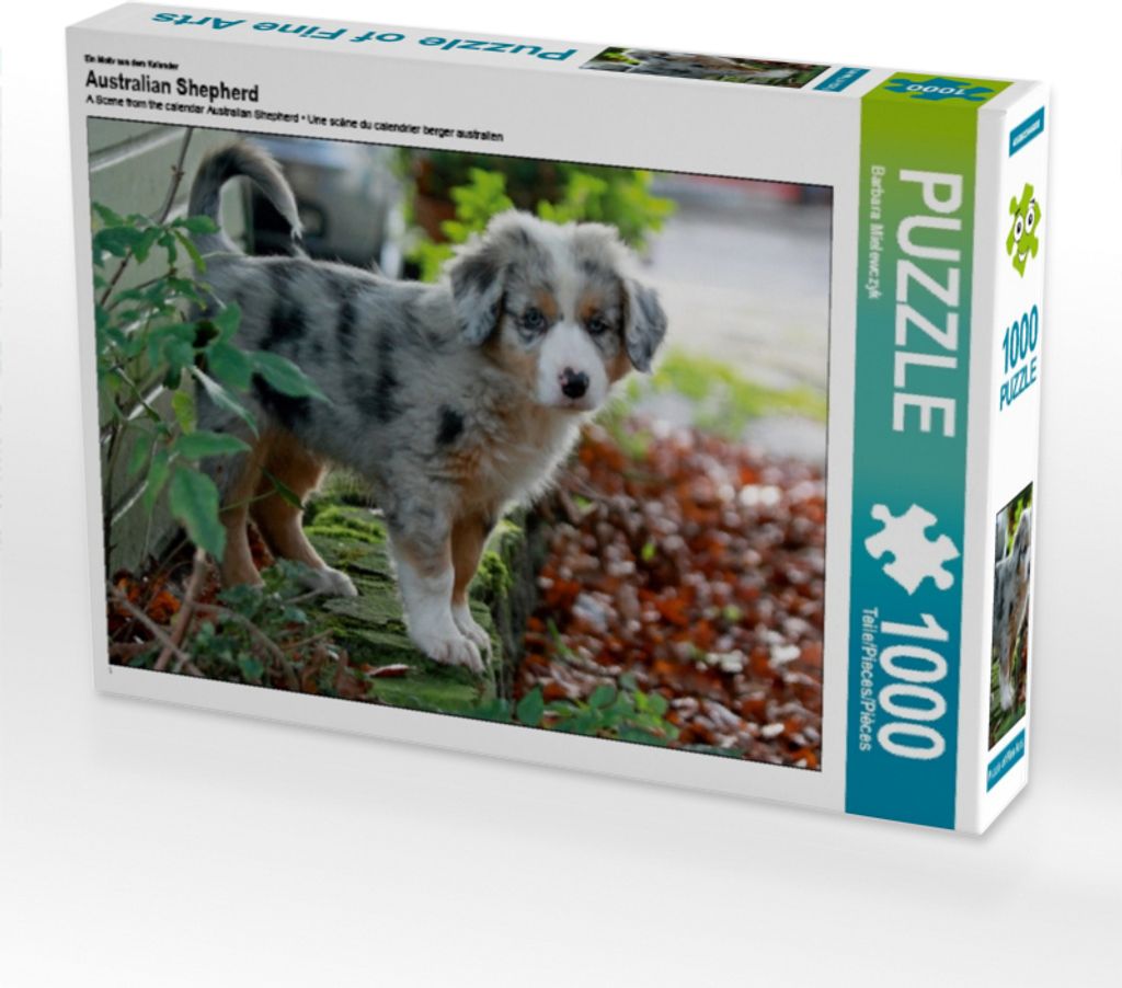 Calvendo Ein Motiv aus dem Kalender Australian Shepherd 1000 Teile Puzzle quer 640x480mm, Mielewczyk Barbara; 7322200