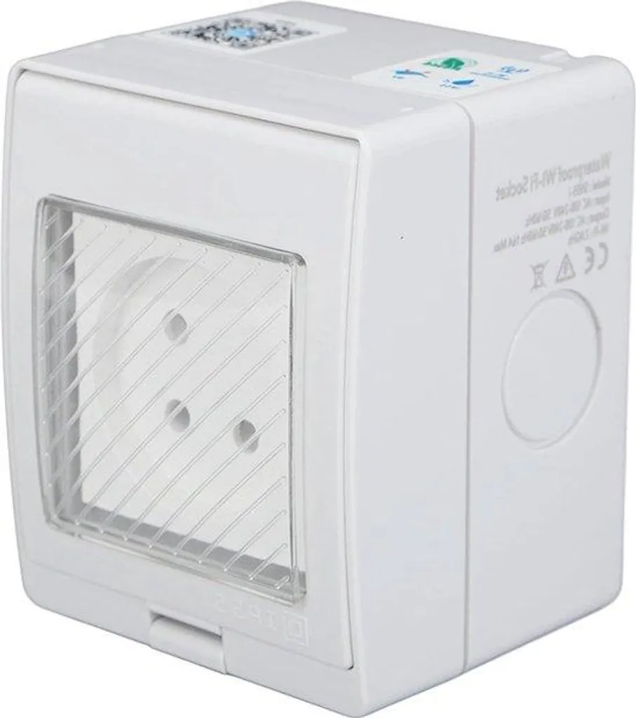 Prise d'extérieur IP55 compacte et étanche Wi-Fi Bluetooth 240V