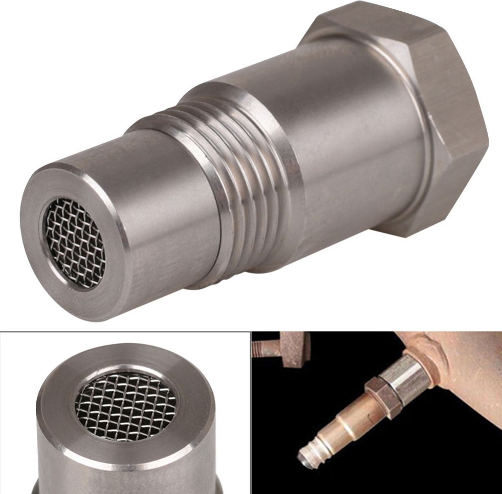 Adattatore Per Sensore O2 M18x1.5 – 2 Pezzi In Acciaio Inox Con Filtro, Universale Per Scarico Auto