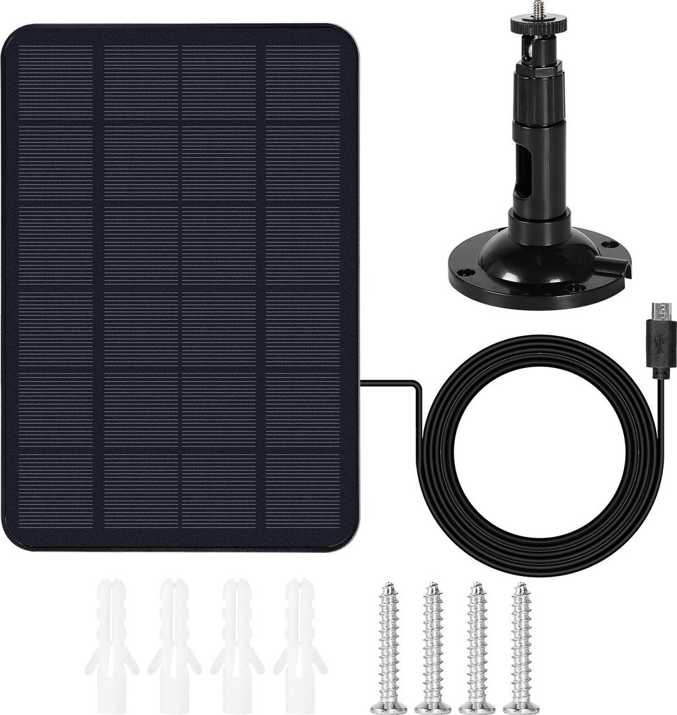 7W 5V solární nabíječka pro venkovní bezpečnostní kamery – Obrázek produktu 