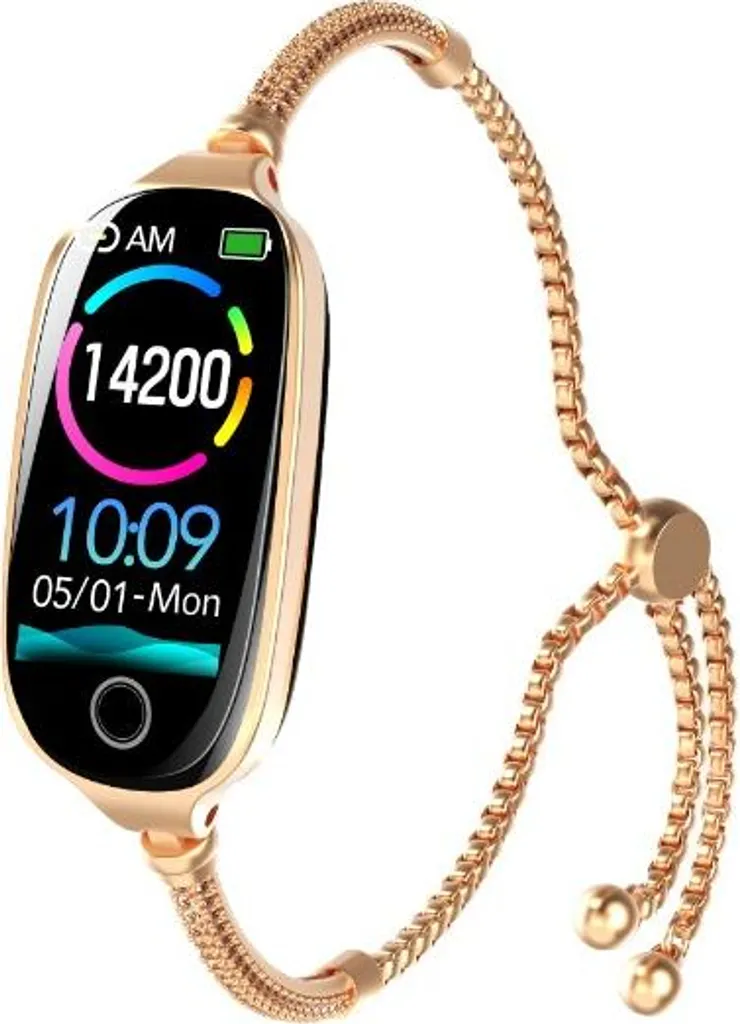 Montre Connectée INF Or Rose avec Cardiofréquencemètre et SpO2 Écran 1.1