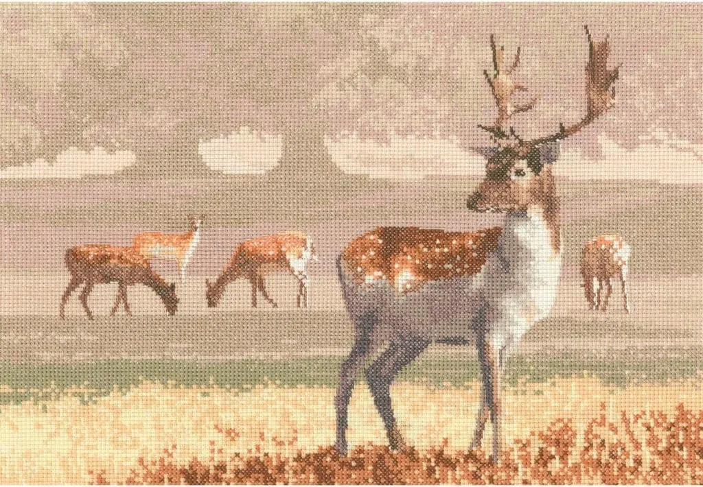 Point de Croix Heritage Wildpark L : Kit Complet Facile JCDK1212-E