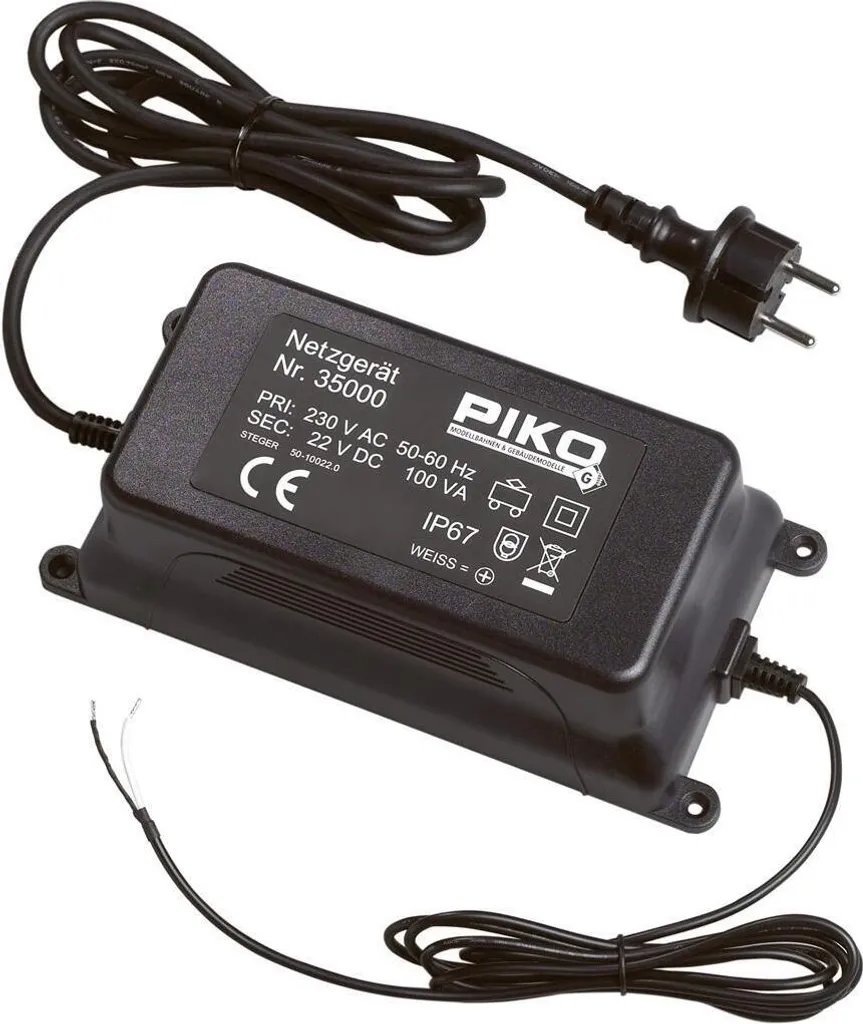 Alimentation Piko 35000 G 230V 22V CC 100VA IP67 pour Train de Jardin