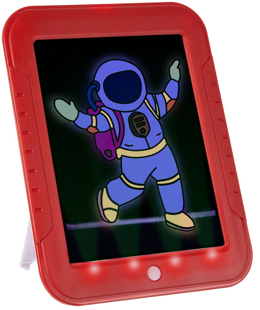 Wisam® 3D Magic Kinder Pad Zeichenbrett Maltafel als Spielzeug Tablet Rot 3+ 