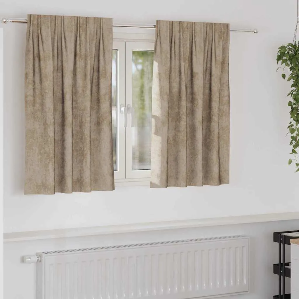 Coppia Tende Velluto Champagne 140x140 | Design 5000909 Trend 2025