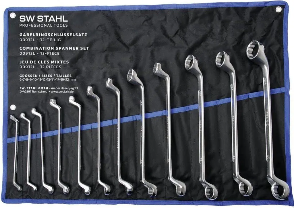 Clés mixtes 6-32 mm SW-Stahl 01512L avec inclinaison de moyeu déporté
