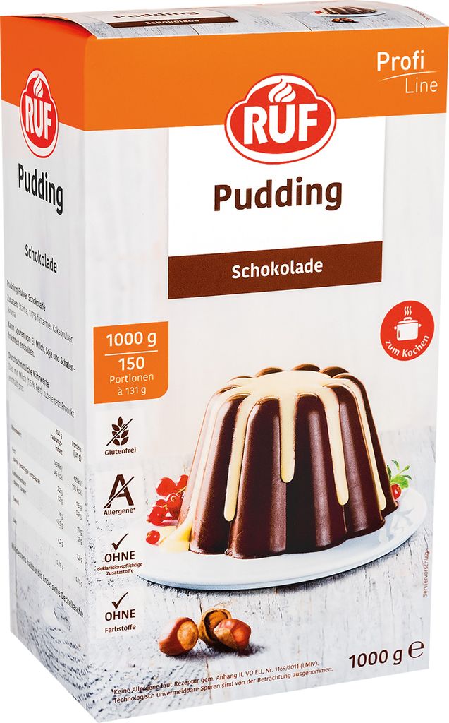 RUF 216841006 RUF Schokolade Puddingpulver 1,0 kg, 1 St. Immagine del prodotto 