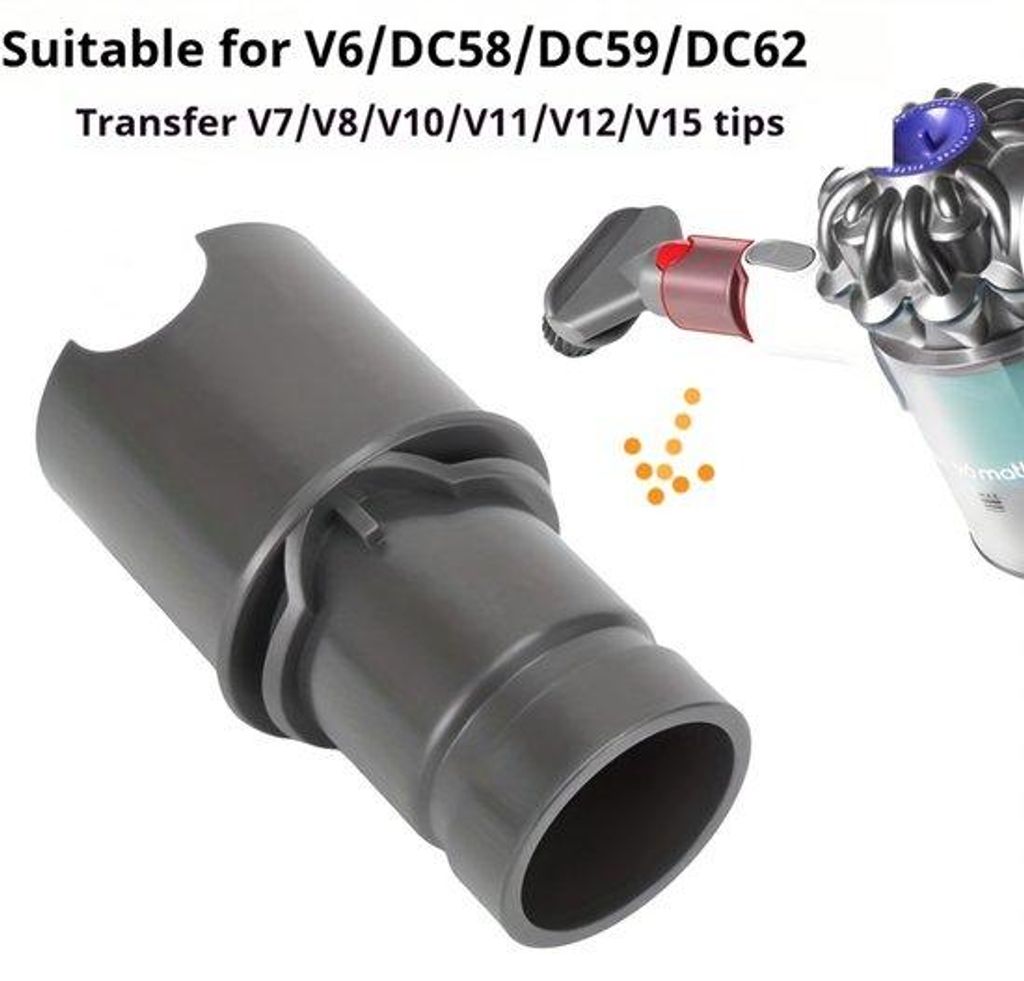 Universal-V7-V8-V10-V11-V12-V15-kompatibler Staubsaugeradapter und Staubsaugerzubehör, geeignet für Dyson-DC- und V6-Serien-Staubsauger, ideal f...