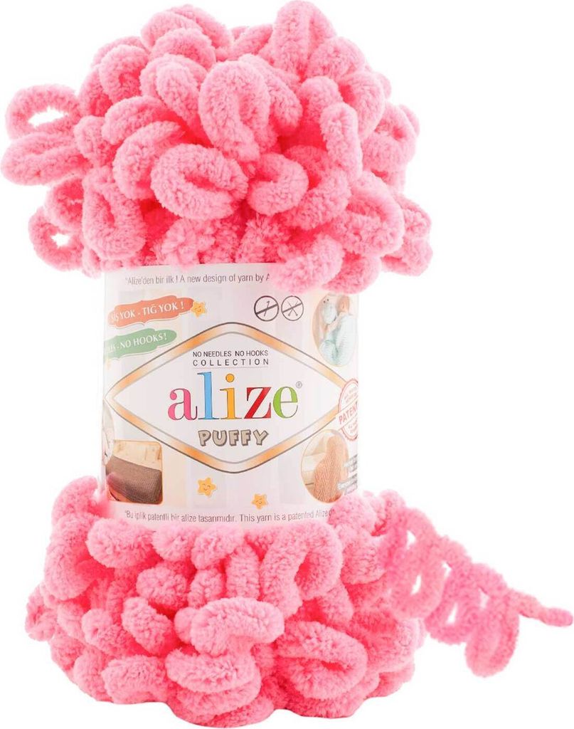 100g Strickgarn Alize Puffy, patentierte Neuheit, Schlaufen-Stricken ohne Nadeln