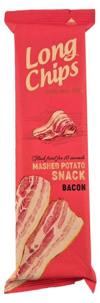 Long Chips Bacon Kartoffelsnack 75g Produktbild 