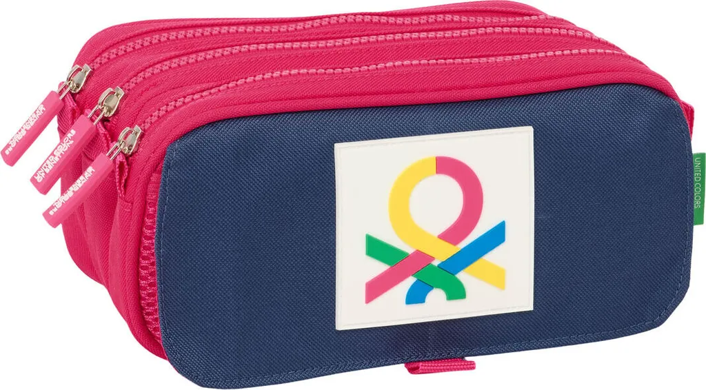 Borsa Multiuso Benetton Cherry Cerise Blu Navy - Organizer Premium