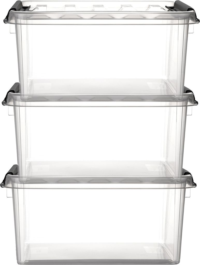 3x Aufbewahrungsbox stapelbare Box Smart Store Classic 15 Produktbild 