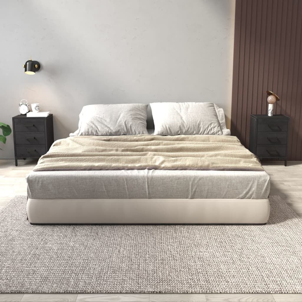 Maison Exclusive - Nachttische 2 Stk. Schwarz 40x30x55 cm Massivholz Kiefer