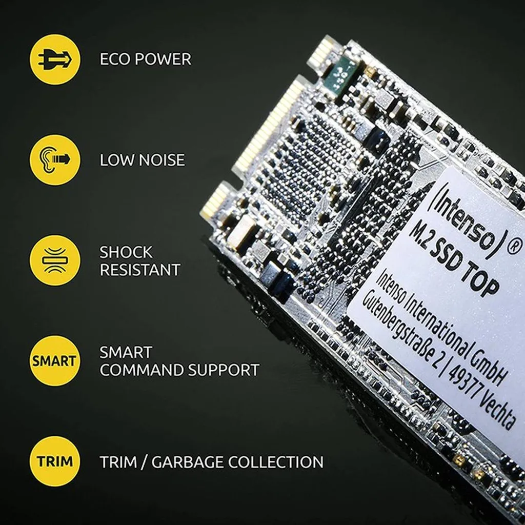 SSD M.2 Intenso 128GB SATA III Top Performance Disque Flash Interne - 9