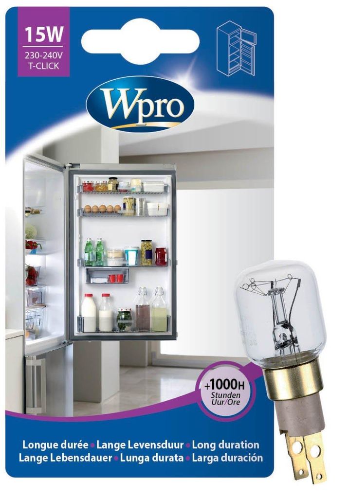 Wpro - Lampada Kühlschrank 15W-T25-Click - 484000000979 Immagine del prodotto 