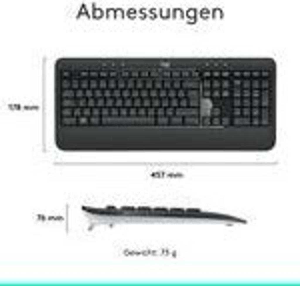 Zestaw bezprzewodowej klawiatury i myszy Logitech MK540 Zdjęcie produktu 32
