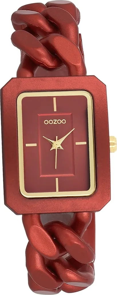 Montre-bracelet pour femme Oozoo avec affichage analogique coloris rouge