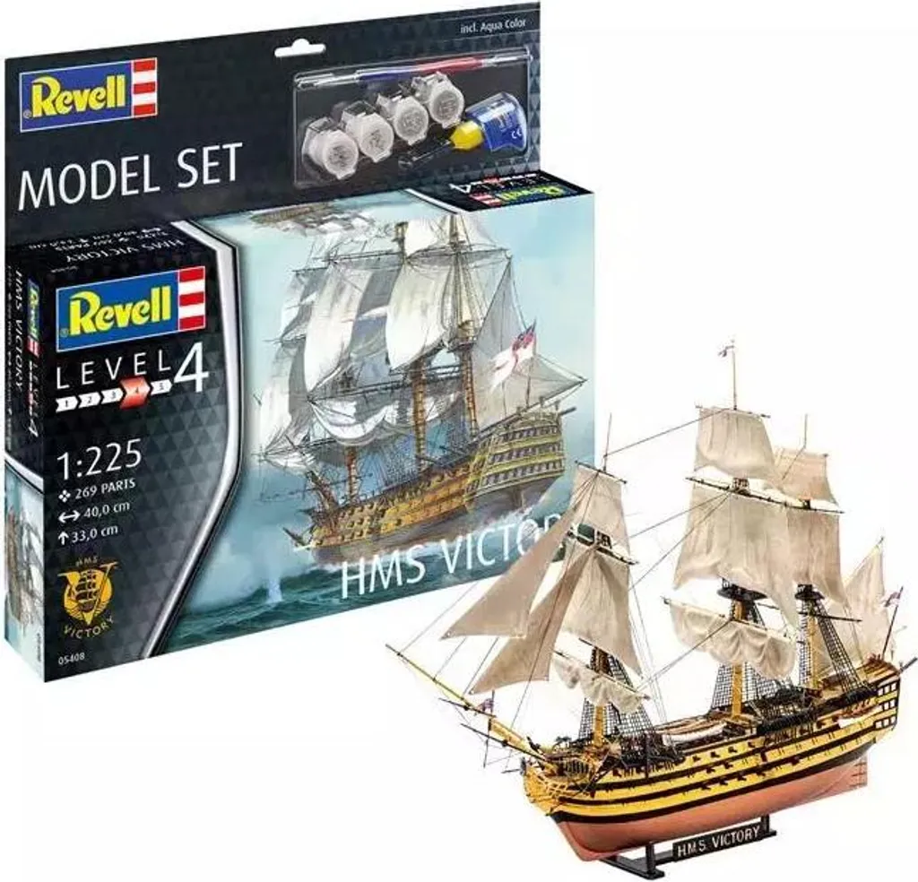 Kit de Modélisme Naval HMS Victory Revell 1:225 pour Maquettistes