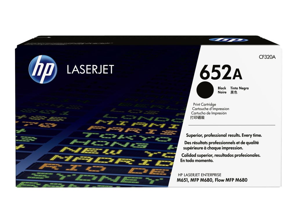 HP Cartridge No 652A HP652A HP 652A Black Schwarz (CF320A) Produktbild 