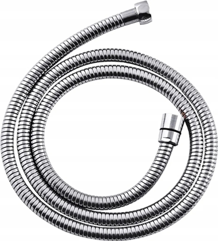 Tubo doccia in gomma e metallo 170cm cromo