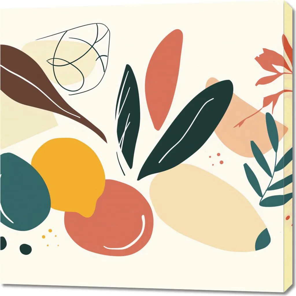 Quadro Decorativo 90x90 cm Visioni danzanti - L'Arte incontra il Design