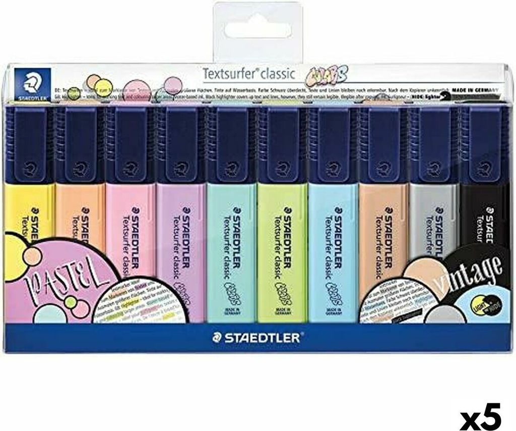 Textmarker Textsurfer classic colors VE=5x10 Stück