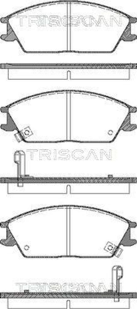TRISCAN Bremsbelagsatz, Scheibenbremse Vorne 8110 43182