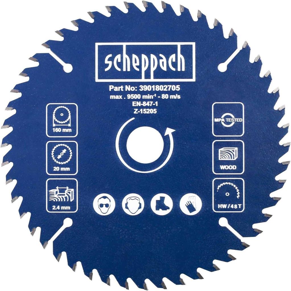 SCHEPPACH Lame de scie pour scies PL55/55Li 48 dents Image du produit 
