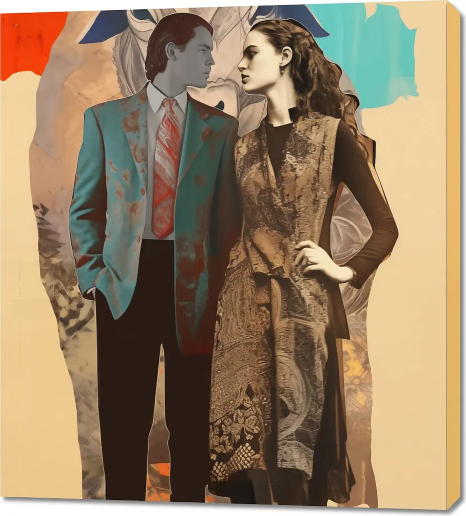 Quadro 90x100 cm Dialogo tra culture
