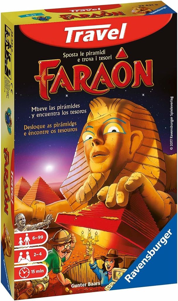 Ravensburger Faraon Travel Edition, Brettspiel, 6 Jahr(e), 15 min