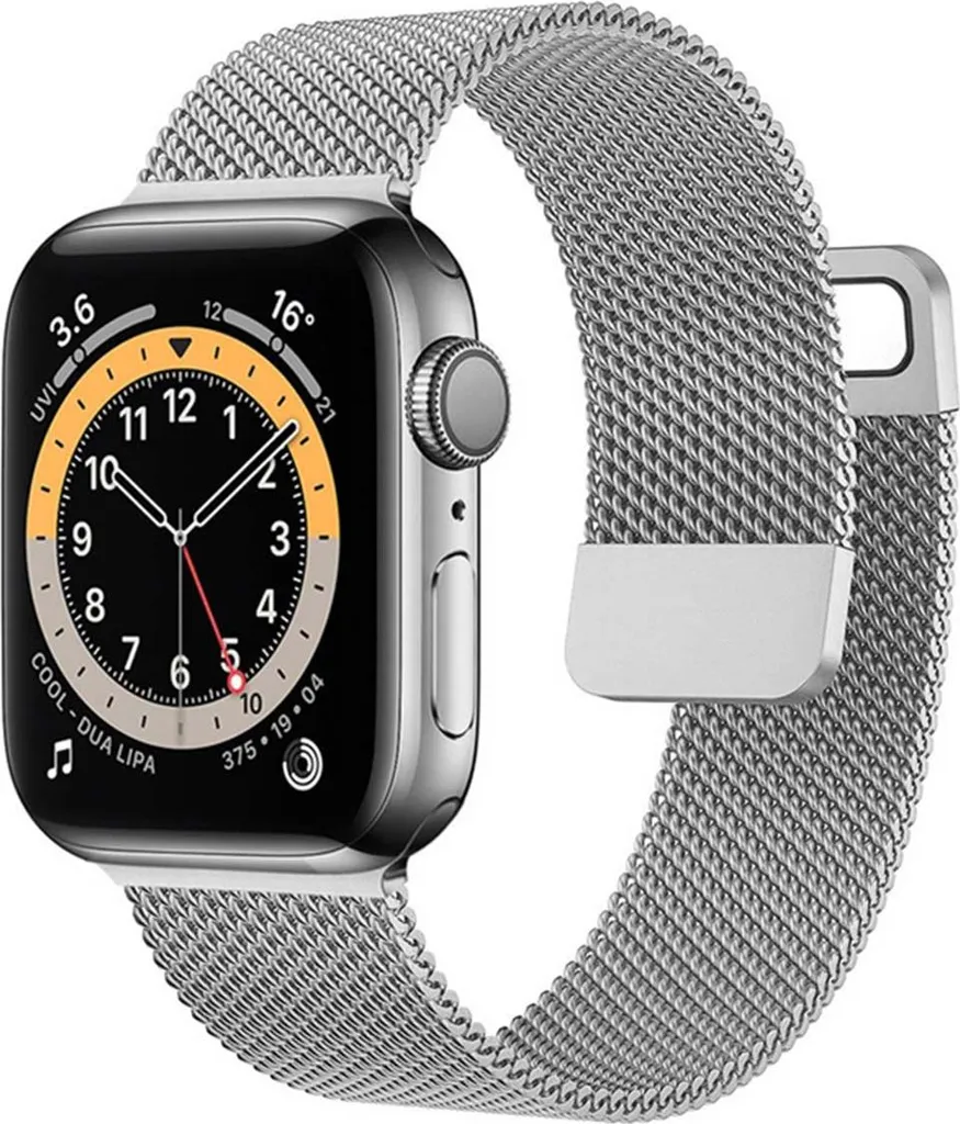 Eko Bracciale Acciaio Inox Argento per Apple Watch Series 42-45mm