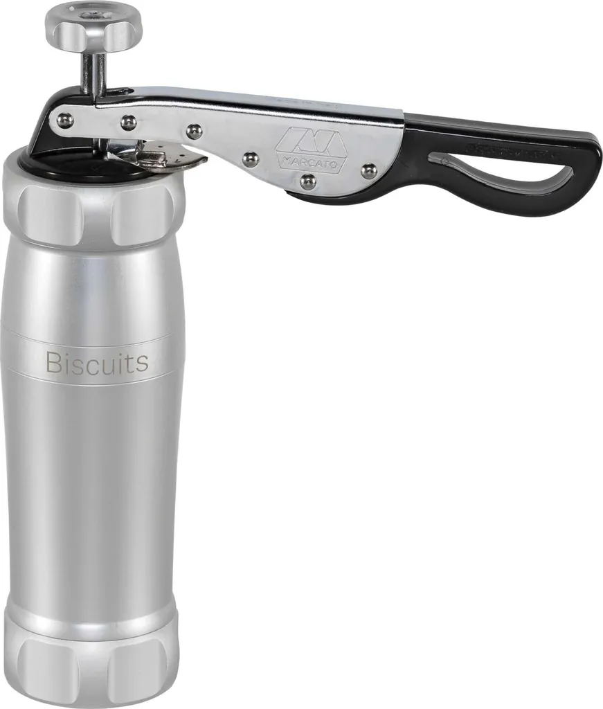 Marcato Biscuit Press Argento - Macchina Manuale Biscotti 20 Forme