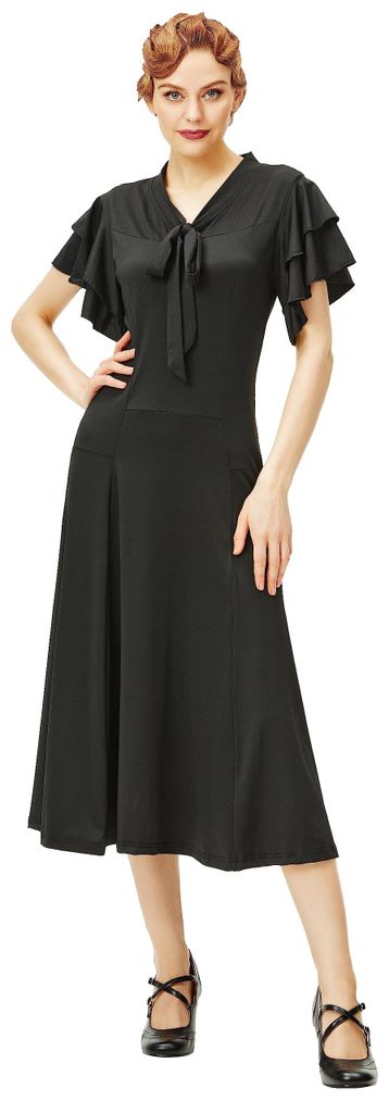 BABEYOND Damen Vintage Flapper Kleid 1920er Jahre Rüschen Produktbild 