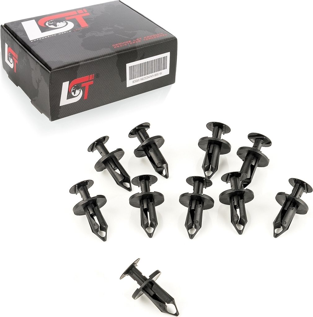 10x Spreizniete Stoßstange Kühlergrill Befestigungs Clip für FORD MONDEO OPEL