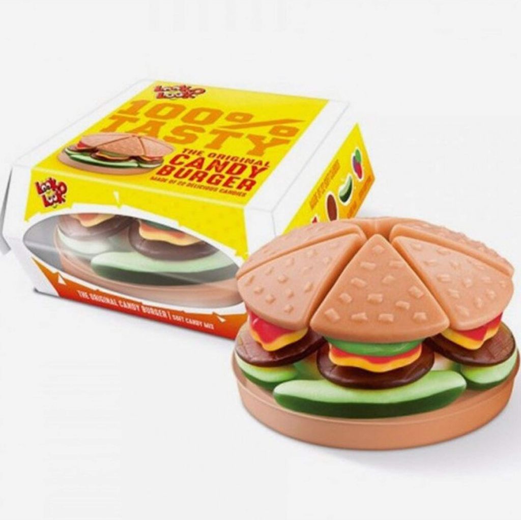 Look O Look Candy Burger Fruchtgeschmack und Produktbild 