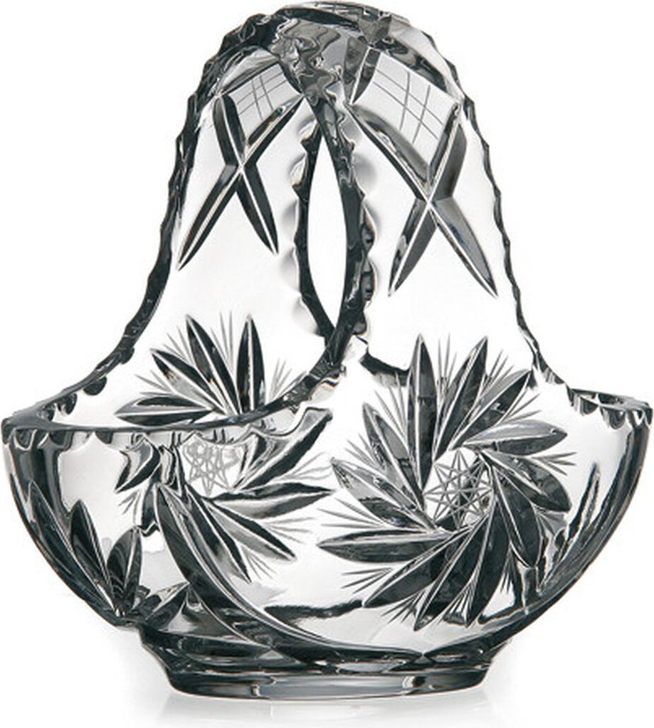 Glaskorb Schleuderstern 12cm aus Bleikristall