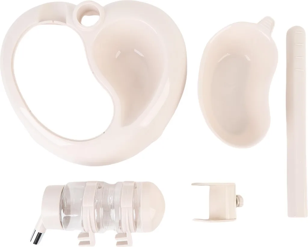 Dispenser Acqua Dolce Cuore Beige per Cani - Altezza Regolabile