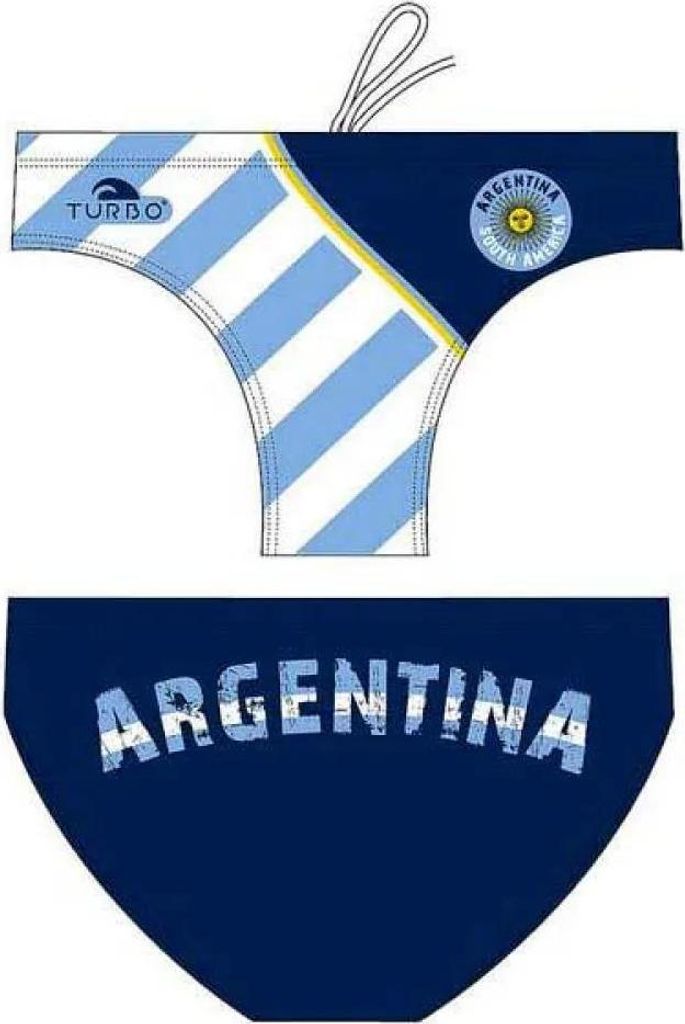 Turbo Argentina 2012 Badeslip Blau 2XL Herren Blau 2XL
