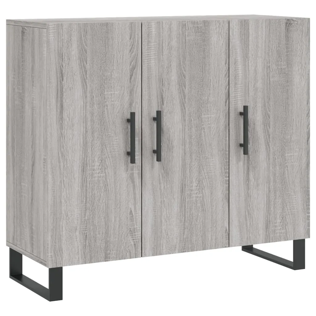 Mobile Credenza 90x34x80 SYFAX Grigio Sonoma - Multiuso Economico