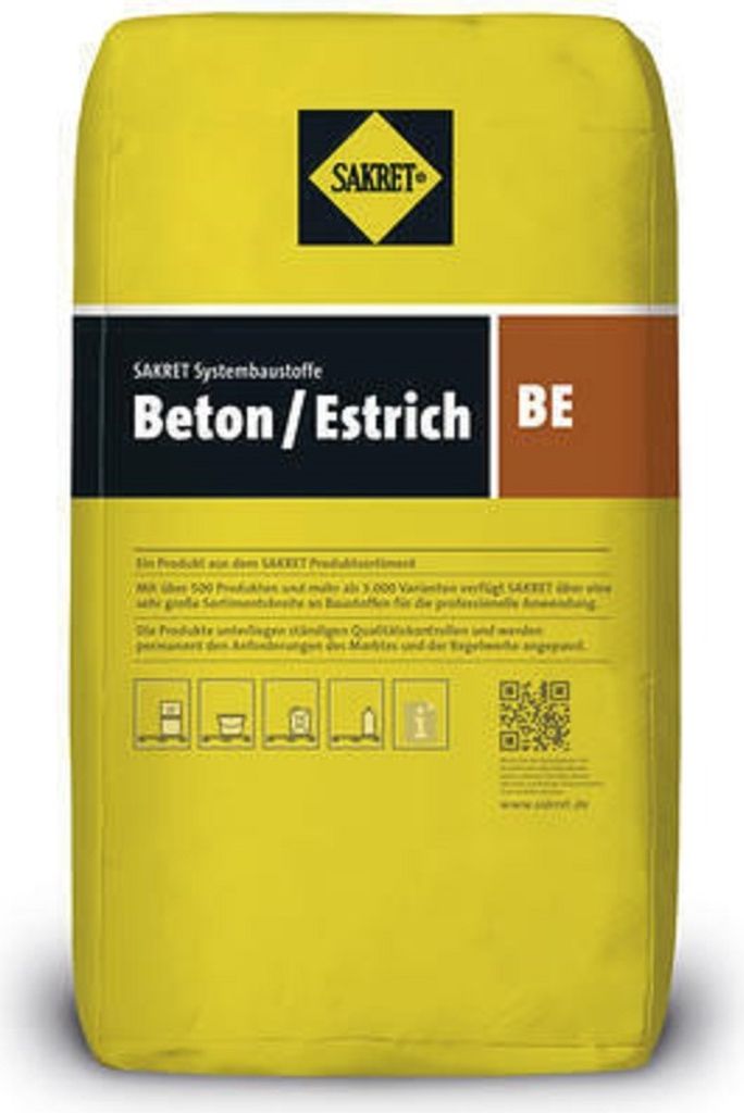 SAKRET Beton / Estrich BE 0-8 grob 30 kg