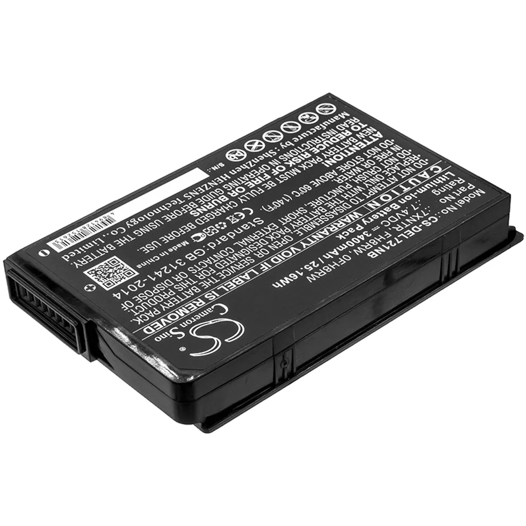 Batterie Ordinateur Dell Latitude 12 7202 Rugged TECHTEK Haute Qualité