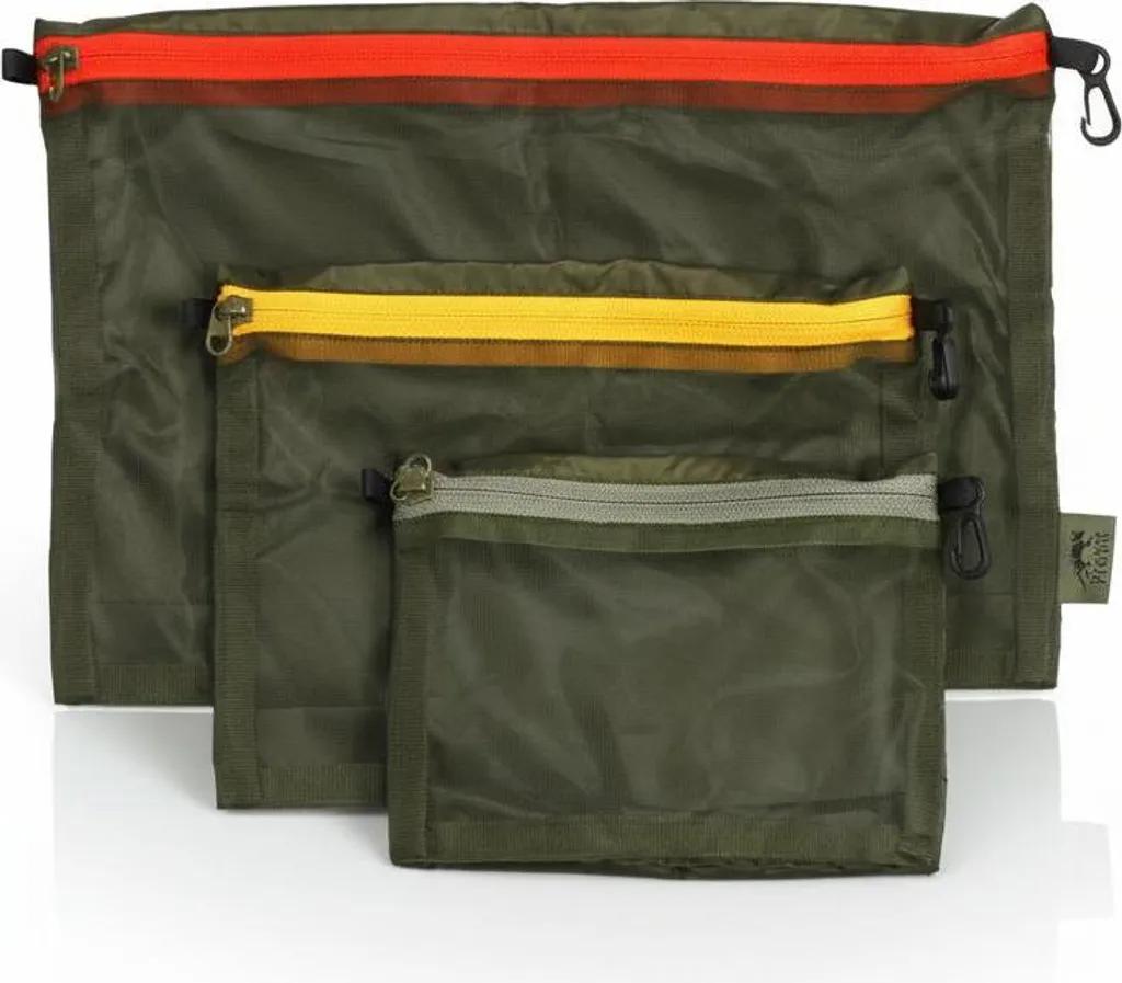 Organisez votre Équipement de Trek avec le TT Mesh Bag Set Olive