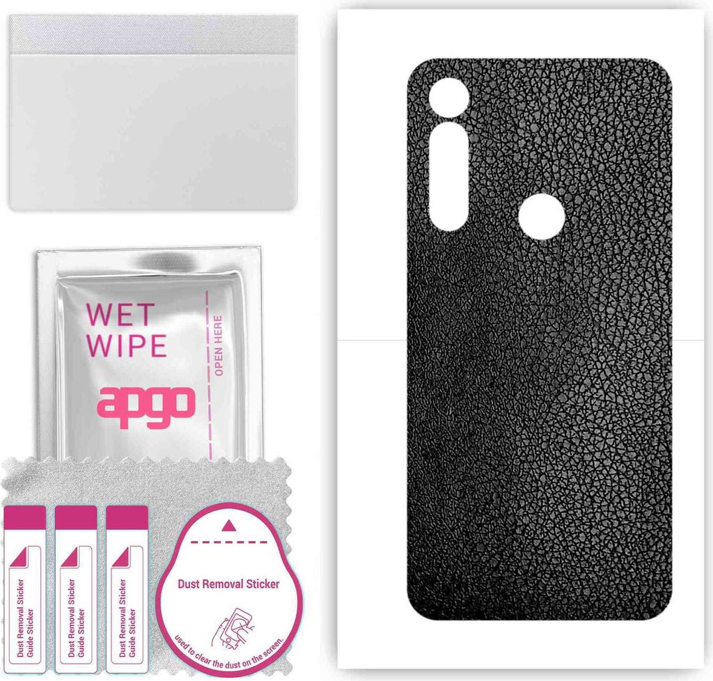 apgo Rückseite Schutzfolie, Skin, kompatibel mit Motorola Moto G Power, Hinten Displayschutzfolie aus Vinylfolie, kratzfest, einfache Montage - Sc...