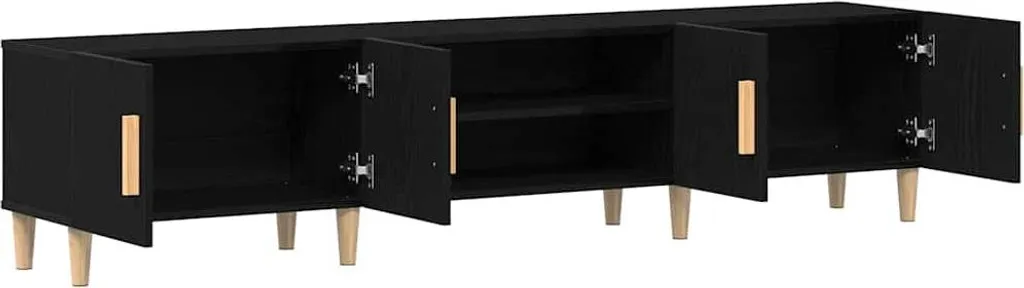 Porta TV Moderno 180 cm Rovere Nero Maison Exclusive | Arredo Luxury - 5