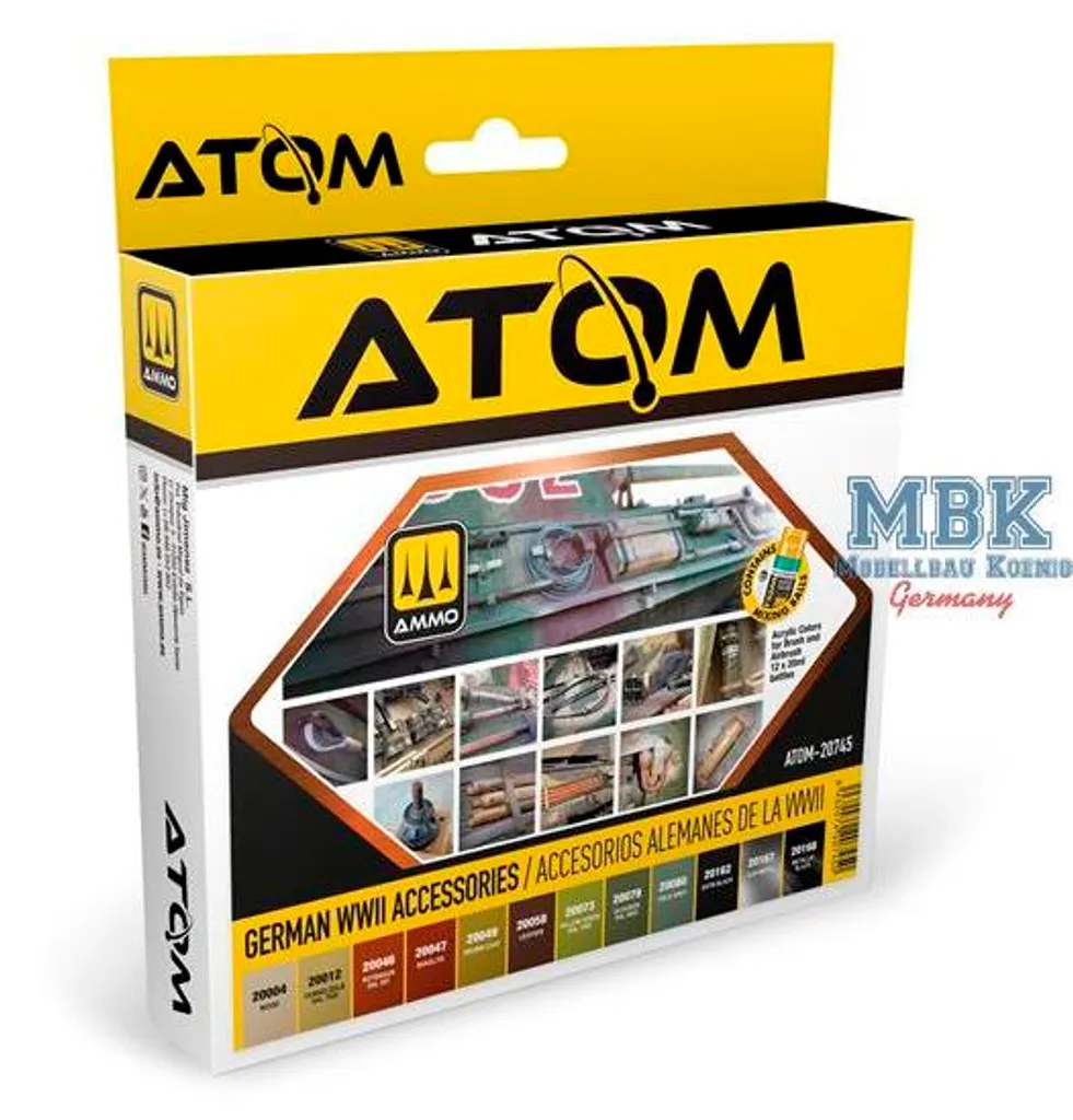 Kit d'accessoires allemands Seconde Guerre mondiale MIG ATOM