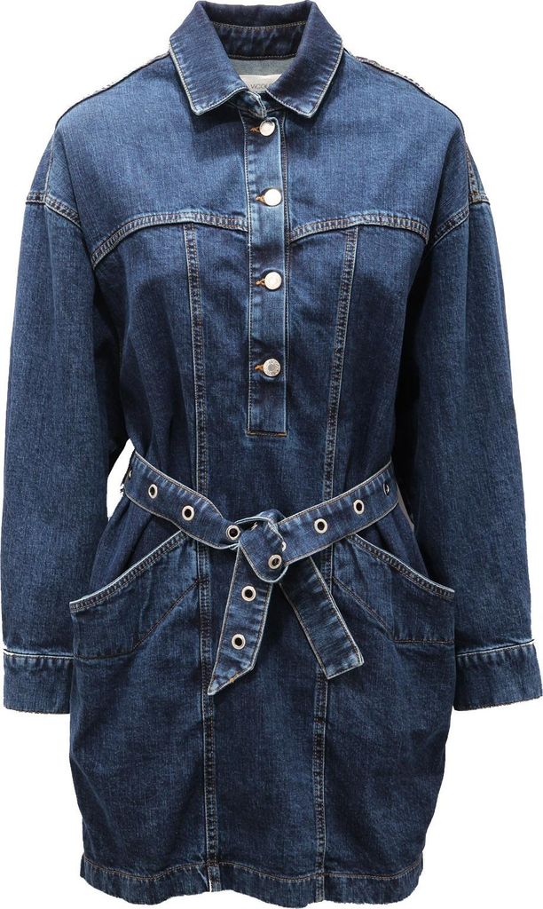 9033AF abito donna VICOLO blue denim Baumwolle dress woman
