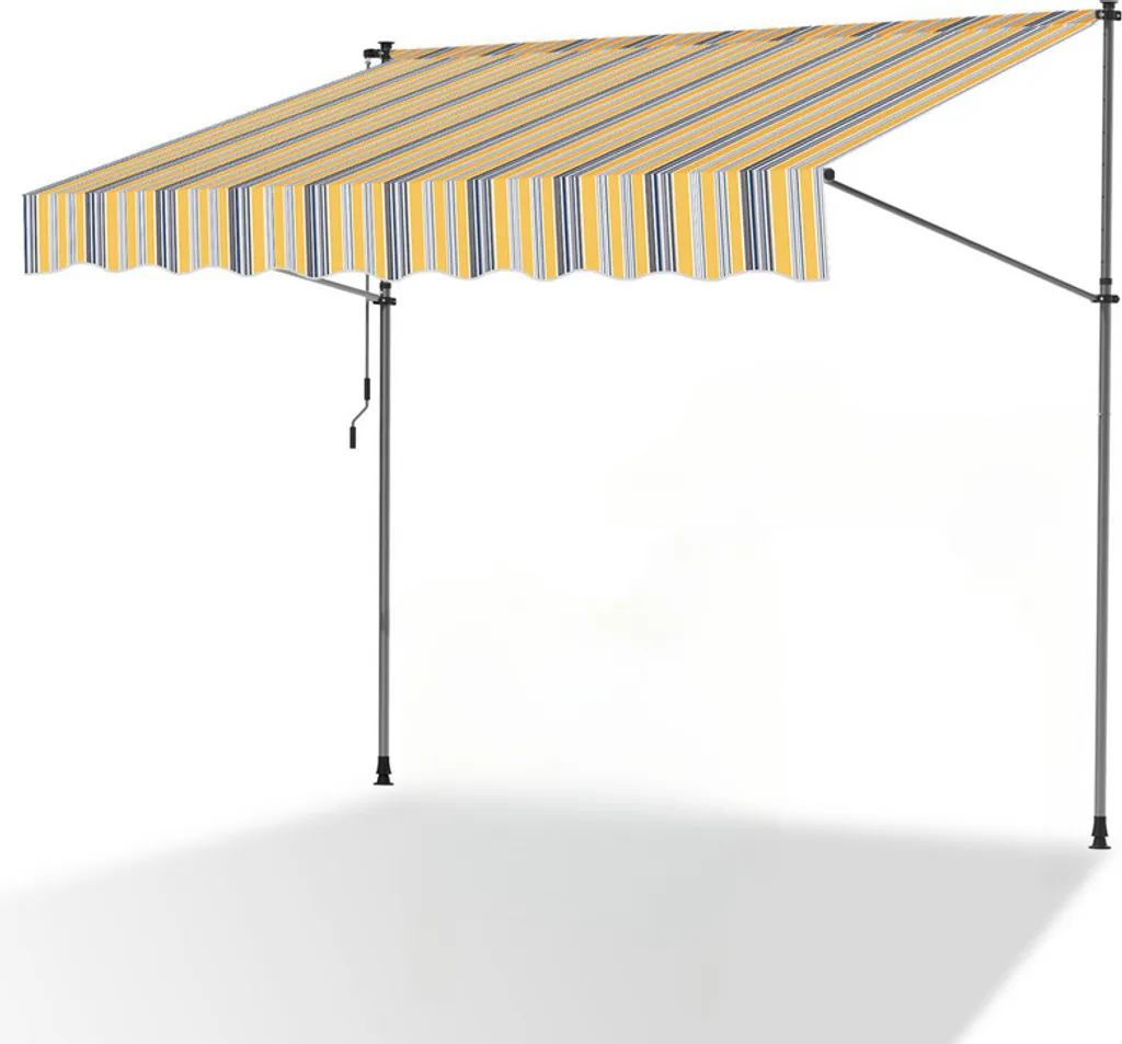 Tenda da Sole con Morsetti Aopunly 200x120 cm | Senza Fori e Facile